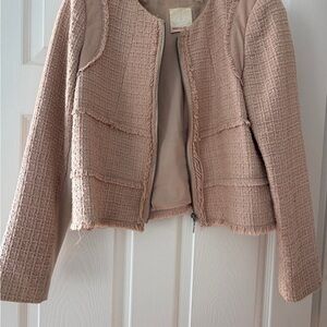 Rebecca Taylor Beige Textured Blazer